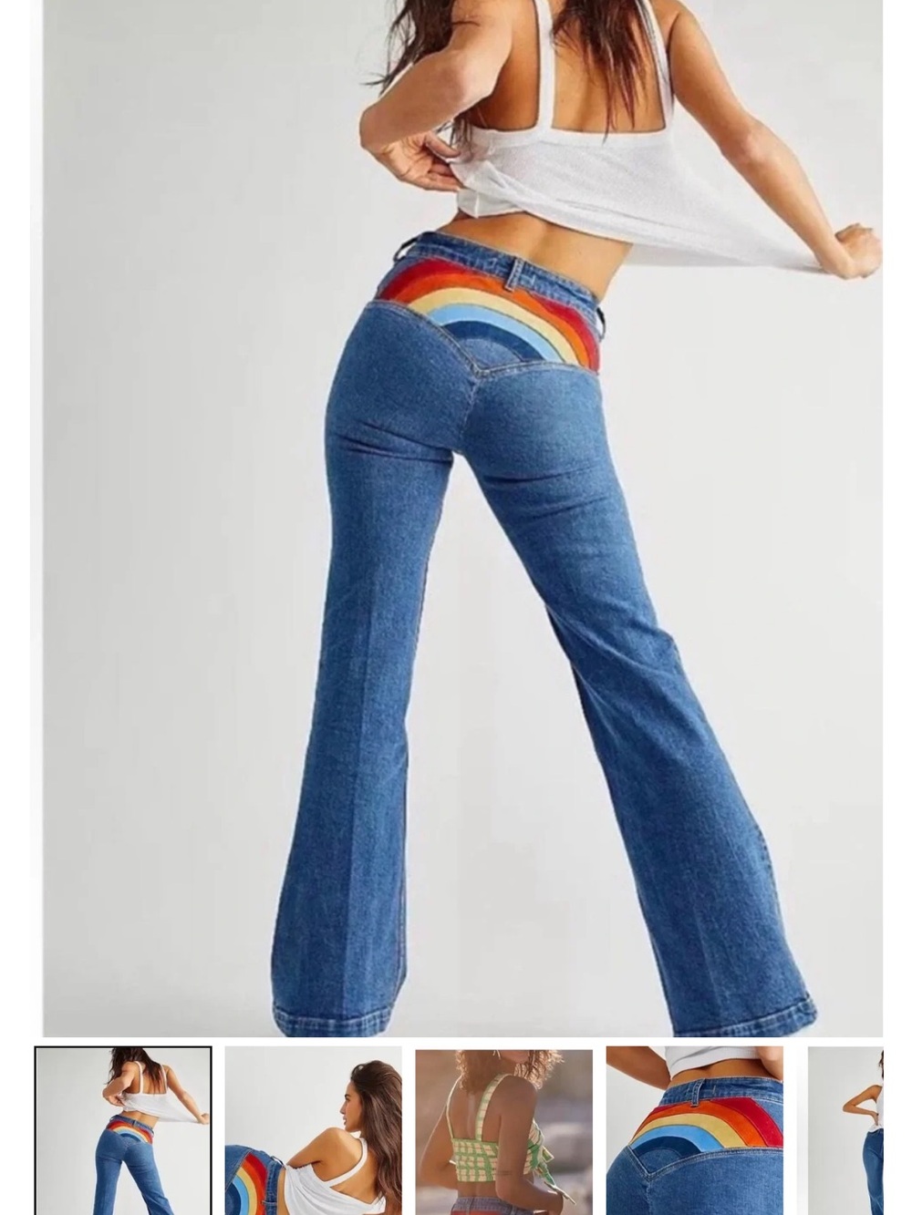 Free people Somewhere Over The Rainbow Jeans